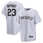 C.Rockies #23 Kris Bryant Player White Game Home Fdoa Stitched Jerseys