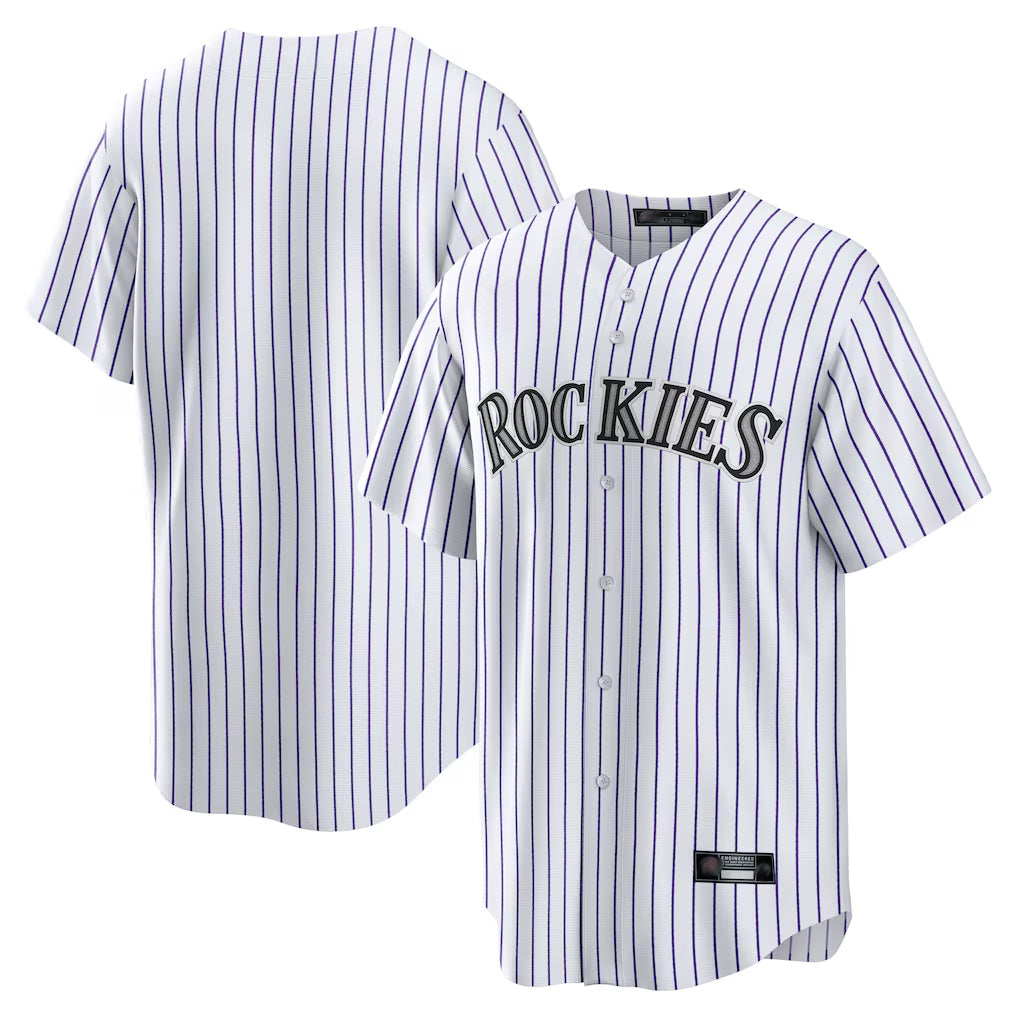 C.Rockies ## Rockies Blank Player White Game Home Fdoa Stitched Jerseys