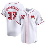 C.Reds #37 Tyler Stephenson Player White Home Limited Fdoa Stitched Jerseys