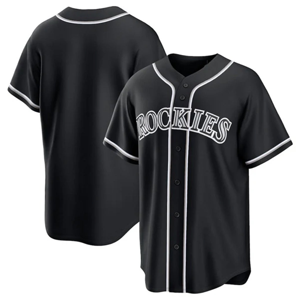 C.Rockies ## Rockies Blank Player Black Fashion Out Home Game Fdoa Stitched Jerseys