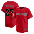 C.Guardians #27 Austin Hedges Player Red Limited Home Fdoa Stitched Jerseys