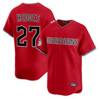 C.Guardians #27 Austin Hedges Player Red Limited Home Fdoa Stitched Jerseys