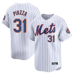 NY.Mets #31 Mike Piazza Player White Home Replica Fdoa Stitched Jerseys
