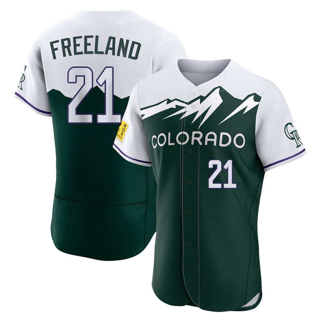 C.Rockies #21 Kyle Freeland Player Green City Connect Limited Elite Home Fdoa Stitched Jerseys