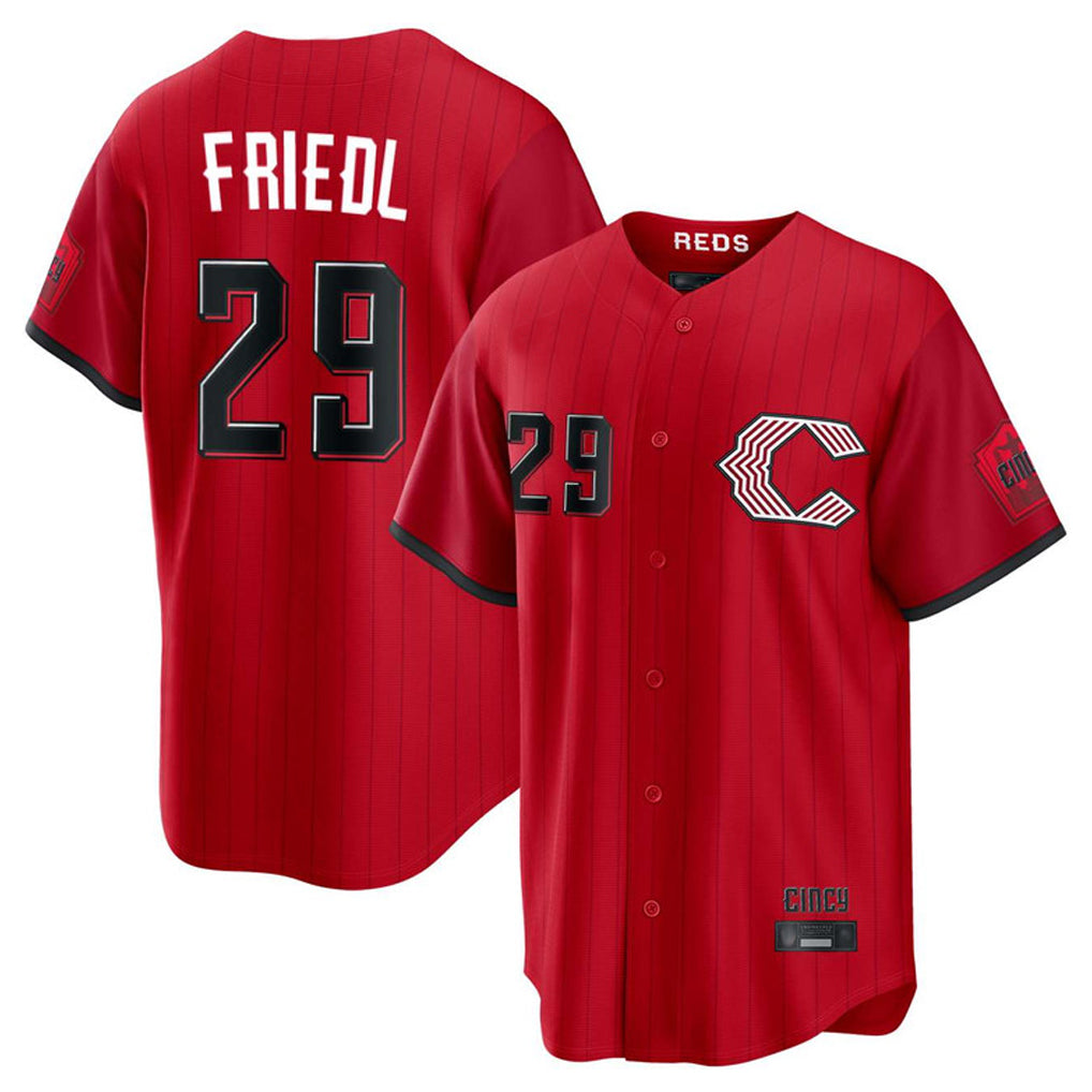 C.Reds #29 TJ Friedl Player Red 2026 City Connect Home Game Fdoa Stitched Jerseys
