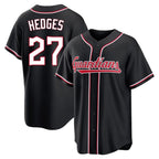 C.Guardians #27 Austin Hedges Player Black Fashion Out Home Game Fdoa Stitched Jerseys