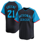 C.Reds #21 Hunter Greene Player Navy Limited National League All-Star Game Fdoa Stitched Jerseys