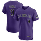 C.Rockies #9 Brenton Doyle Player Purple Limited Elite Home Fdoa Stitched Jerseys