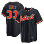 D.Tigers #33 Colt Keith Player Navy Home Game Fdoa Stitched Jerseys