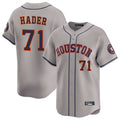 H.Astros #71 Josh Hader Player Gray Home Limited Fdoa Stitched Jerseys