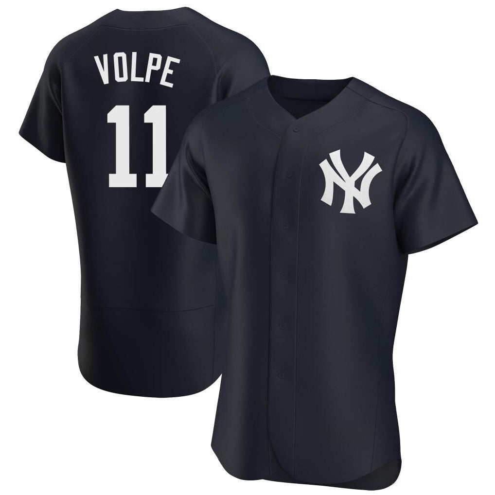 NY.Yankees #11 Anthony Volpe Player Navy Limited Elite Home Fdoa Stitched Jerseys