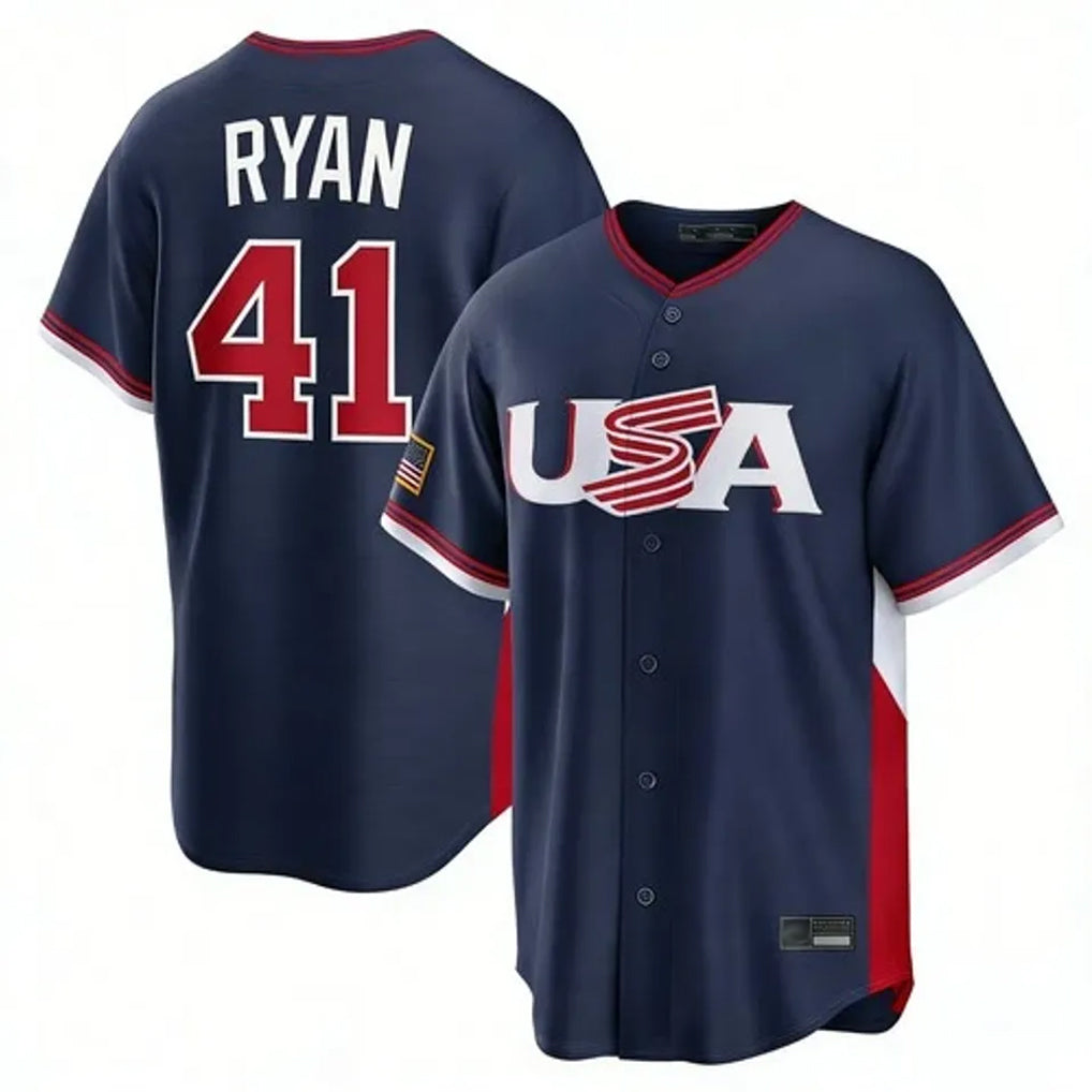 M.Twins #41 Joe Ryan Player Navy USA 2026 World Classic Limited Home Fdoa Stitched Jerseys