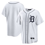 D.Tigers ## Tigers Blank Player White Home Game Fdoa Stitched Jerseys