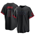 C.Reds #11 Barry Larkin Player Black City Connect Home Game Fdoa Stitched Jerseys