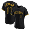 S.Diego Padres #11 Yu Darvish Player Black Snake Skin City Home Limited Elite Fdoa Stitched Jerseys