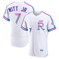 KC.Royals #7 Bobby Witt Jr. Player White 2026 City Connect Limited Elite Home Fdoa Stitched Jerseys