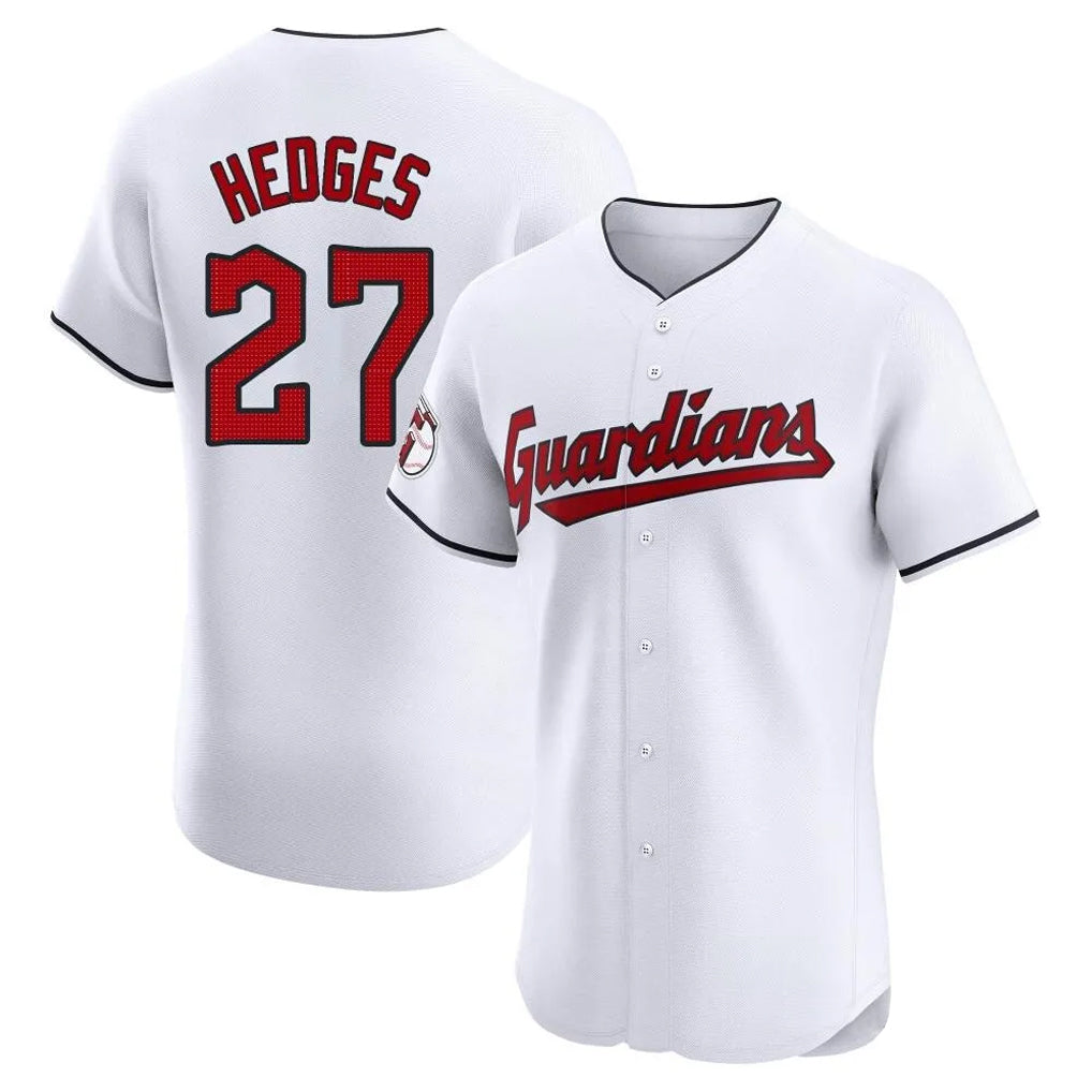 C.Guardians #27 Austin Hedges Player White Limited Elite Home Fdoa Stitched Jerseys