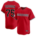 C.Guardians #75 Connor Brogdon Player Red Limited Home Fdoa Stitched Jerseys