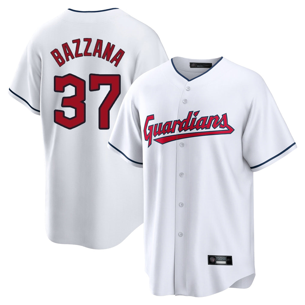 C.Guardians #37 Travis Bazzana Player White Home Game Fdoa Stitched Jerseys