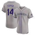 C.Rockies #14 Ezequiel Tovar Player Gray Limited Elite Home Fdoa Stitched Jerseys