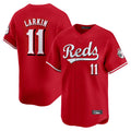 C.Reds #11 Barry Larkin Player Red Home Limited Fdoa Stitched Jerseys
