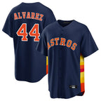 H.Astros #44 Yordan Alvarez Player Navy Home Game Fdoa Stitched Jerseys