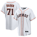 H.Astros #71 Josh Hader Player White Home Game Fdoa Stitched Jerseys