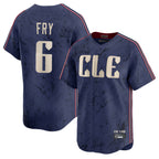 C.Guardians #6 David Fry Player Navy City Connect Limited Home Fdoa Stitched Jerseys