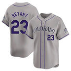 C.Rockies #23 Kris Bryant Player Gray Limited Home Fdoa Stitched Jerseys