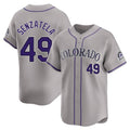 C.Rockies #49 Antonio Senzatela Player Gray Limited Home Fdoa Stitched Jerseys