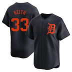 D.Tigers #33 Colt Keith Player Navy Home Limited Fdoa Stitched Jerseys