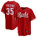 C.Reds #35 Jose Trevino Player Red Home Game Fdoa Stitched Jerseys