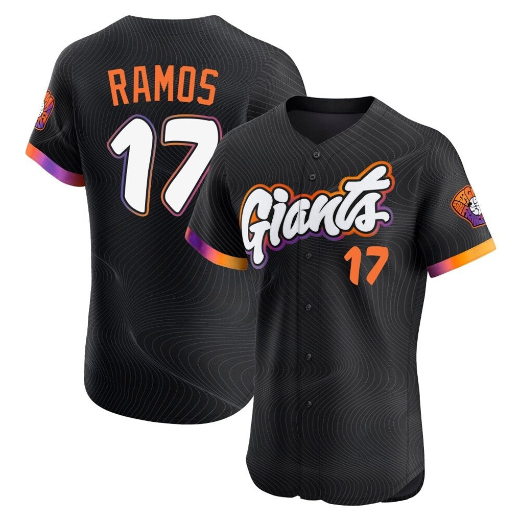 SF.Giants #17 Heliot Ramos Player Black 2025 City Connect Home Limited Elite Fdoa Stitched Jerseys