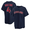 C.Guardians #4 Brayan Rocchio Player Navy Game Home Fdoa Stitched Jerseys