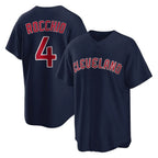 C.Guardians #4 Brayan Rocchio Player Navy Game Home Fdoa Stitched Jerseys