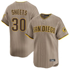 S.Diego Padres #30 Gavin Sheets Player Khaki Home Limited Fdoa Stitched Jerseys