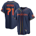 H.Astros #71 Josh Hader Player Navy City Connect Home Game Fdoa Stitched Jerseys