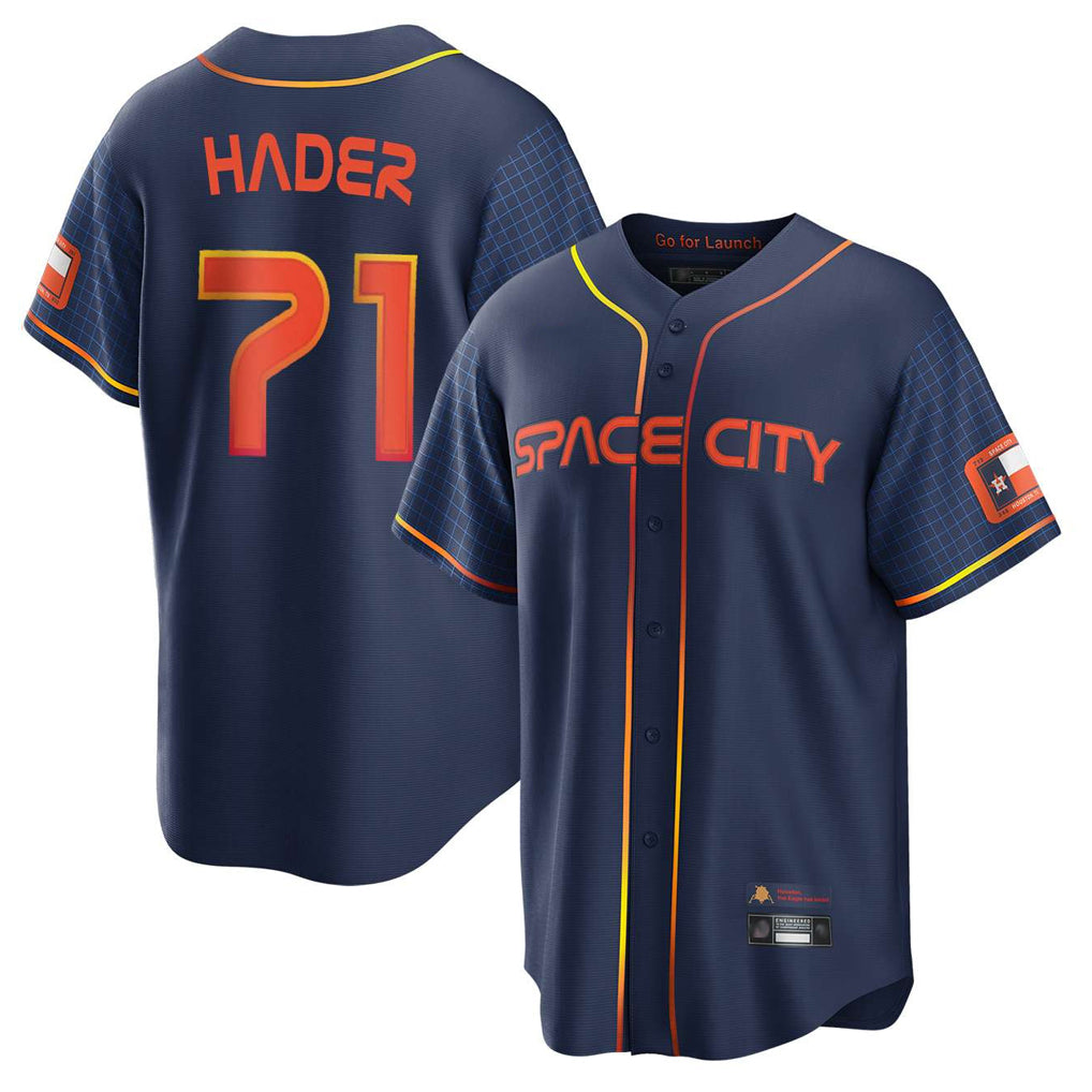 H.Astros #71 Josh Hader Player Navy City Connect Home Game Fdoa Stitched Jerseys