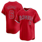 LA.Angels #6 Anthony Rendon Player Red Home Limited Fdoa Stitched Jerseys