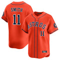 H.Astros #11 Cam Smith Player Orange Home Limited Fdoa Stitched Jerseys