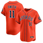 H.Astros #11 Cam Smith Player Orange Home Limited Fdoa Stitched Jerseys