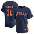 H.Astros #11 Cam Smith Player Navy Home Limited Fdoa Stitched Jerseys