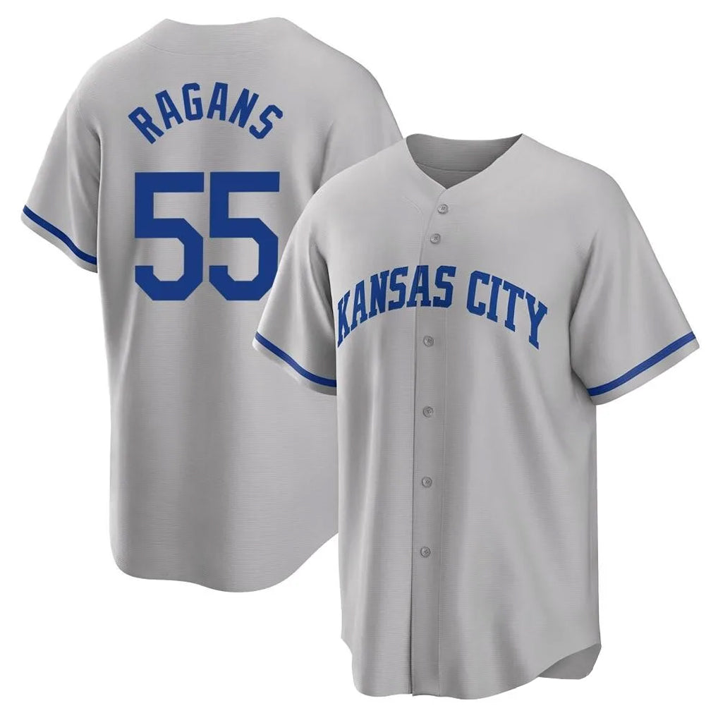 KC.Royals #55 Cole Ragans Player Gray Game Home Fdoa Stitched Jerseys