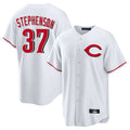 C.Reds #37 Tyler Stephenson Player White Home Game Fdoa Stitched Jerseys