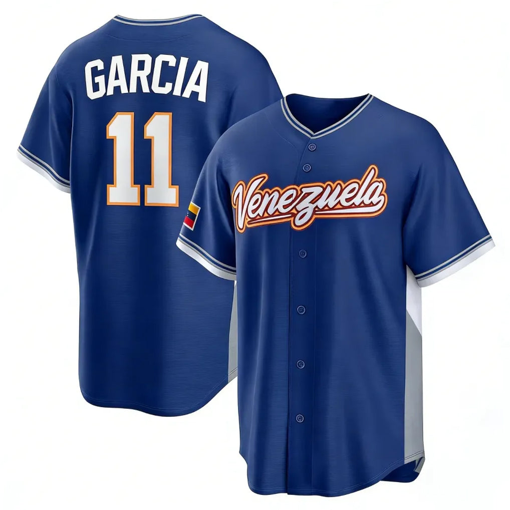 KC.Royals #11 Maikel Garcia Player Navy 2026 World Classic Home Fdoa Stitched Jerseys