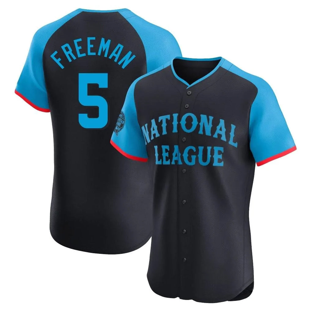 LA.Dodgers #5 Freddie Freeman Player Black National League All-Star Limited Elite Home Fdoa Stitched Jerseys