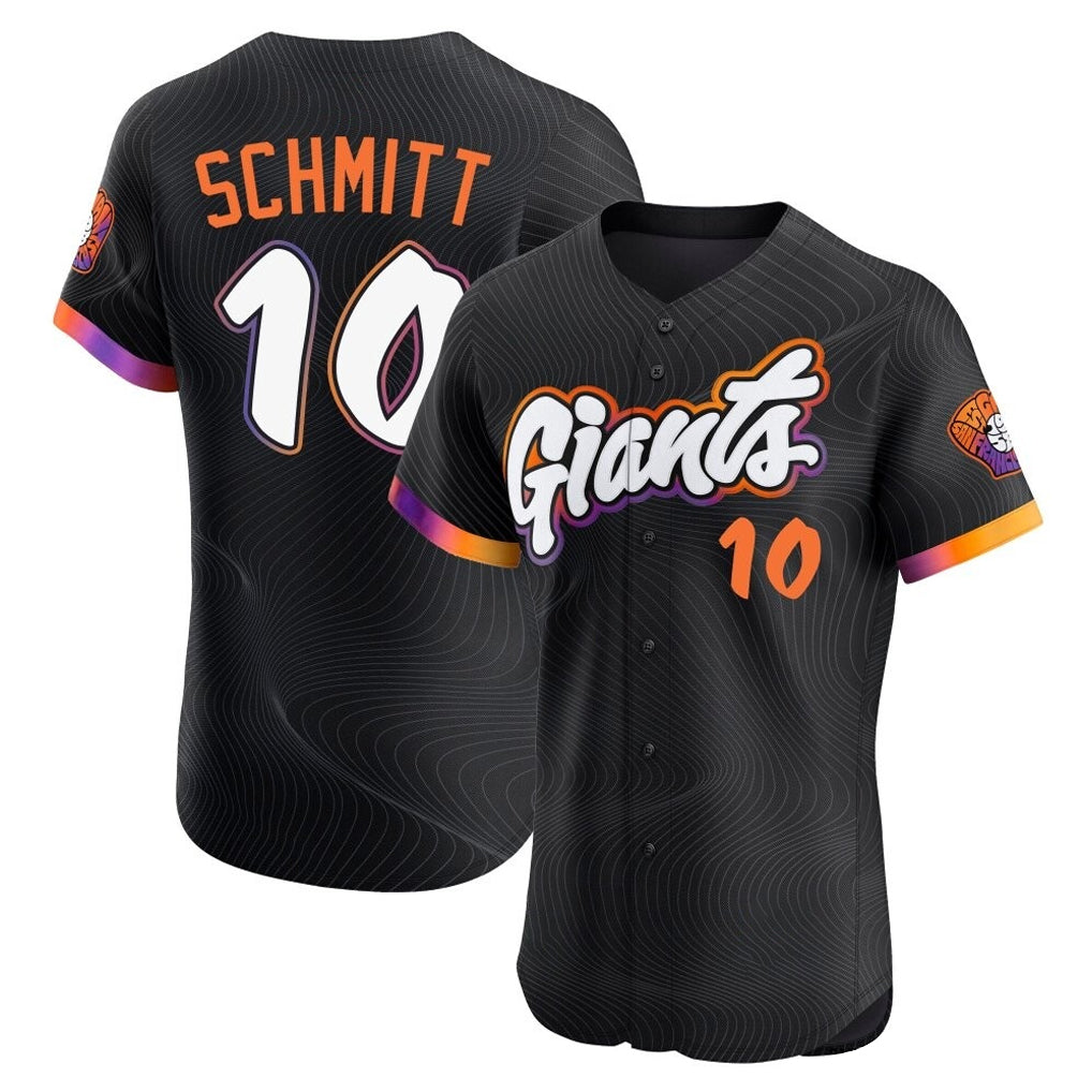 SF.Giants #10 Casey Schmitt Player Black 2025 City Connect Home Limited Elite Fdoa Stitched Jerseys