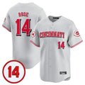 C.Reds #14 Pete Rose Player Gray Vapor Premier Limited Home Fdoa Stitched Jerseys