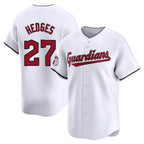 C.Guardians #27 Austin Hedges Player White Limited Home Fdoa Stitched Jerseys