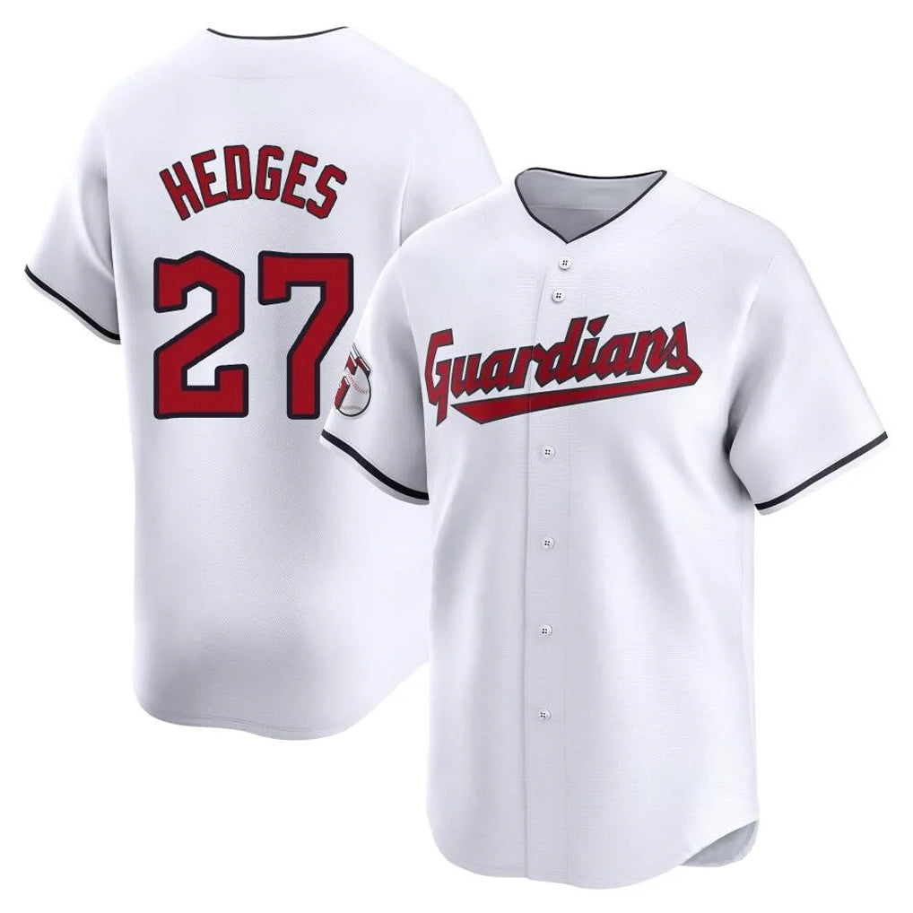 C.Guardians #27 Austin Hedges Player White Limited Home Fdoa Stitched Jerseys